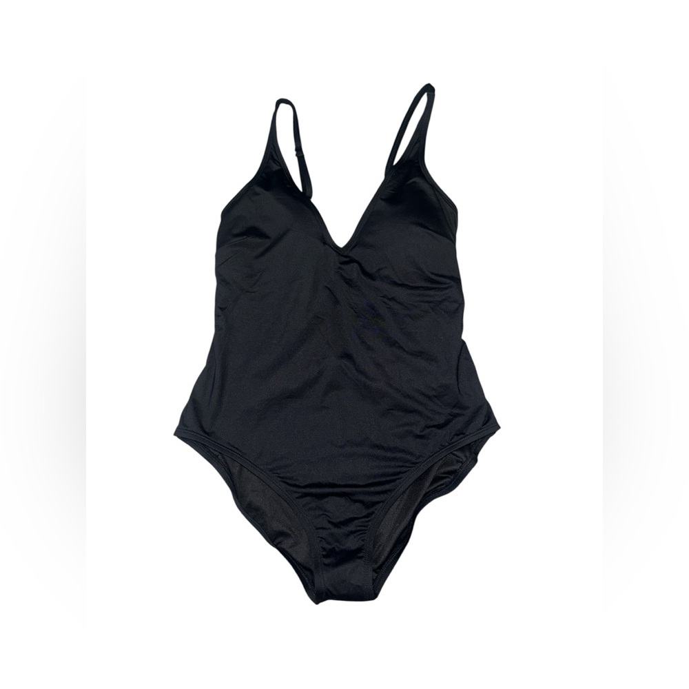 MICHAEL Michael Kors Sash Logo Trim One Piece Swimsuit - Iconic Solids - Picture 3 of 5